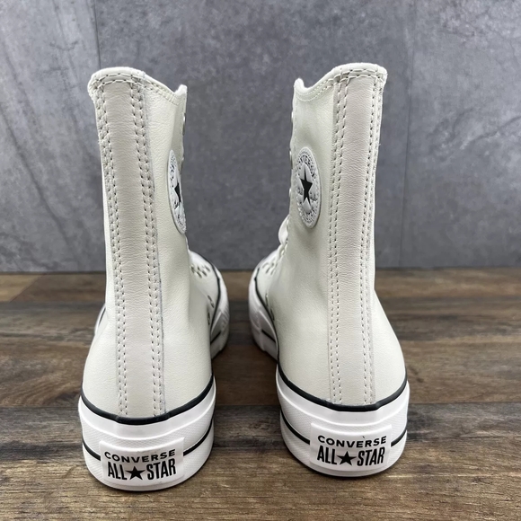 Converse White High-Top Leather Sneakers - Picture 3 of 12
